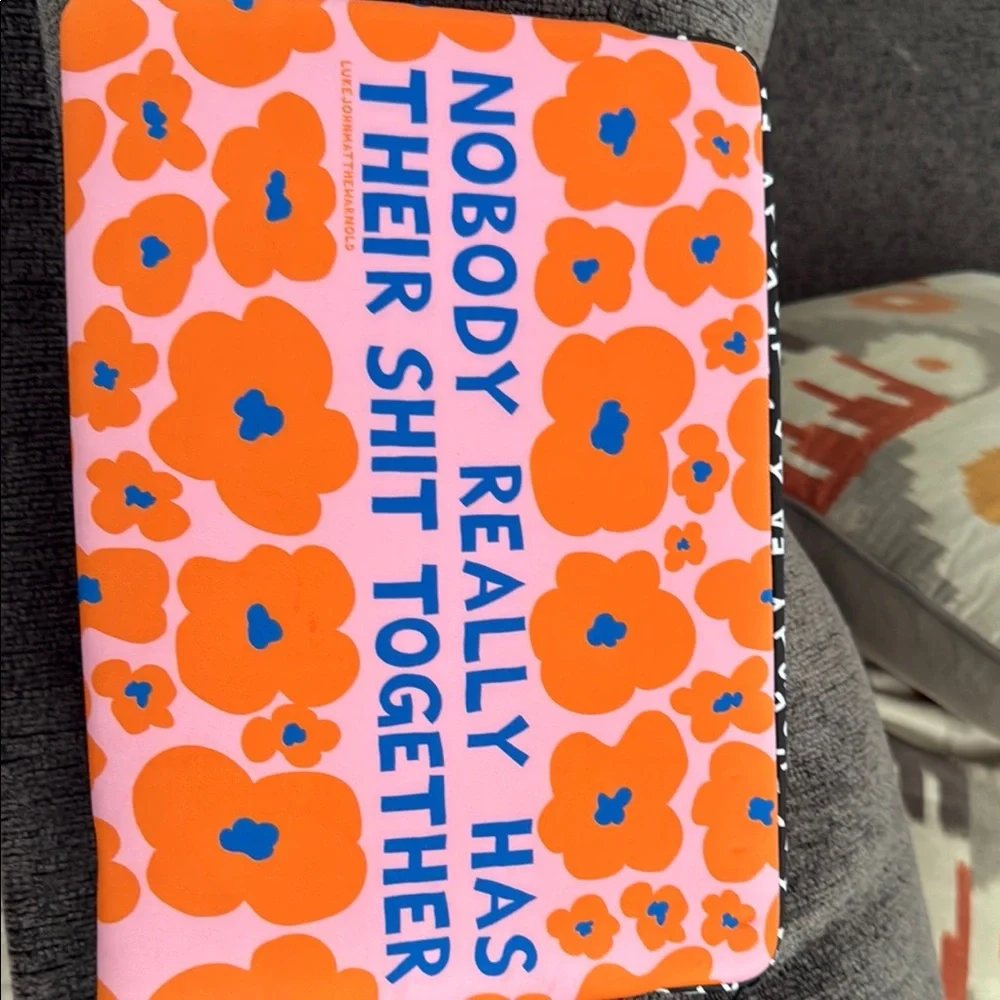 Pink and Orange Floral Notebook
